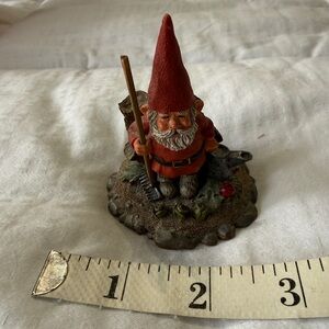 Garden Gnome Figurine with Red Hat